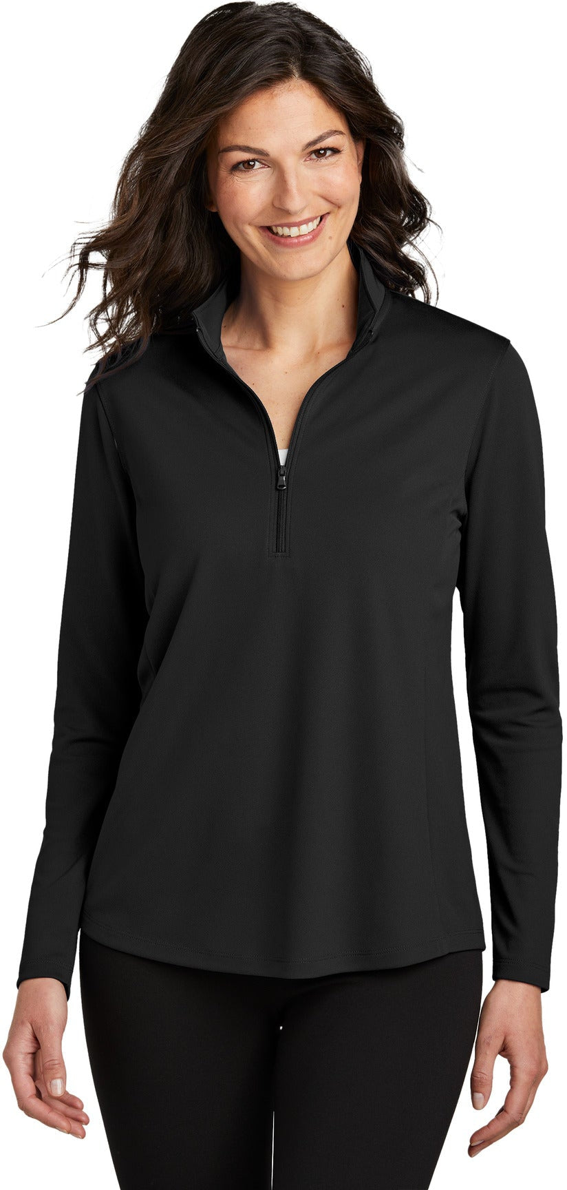 OUTLET-Port Authority Ladies Dry Zone UV Micro-Mesh 1/4-Zip