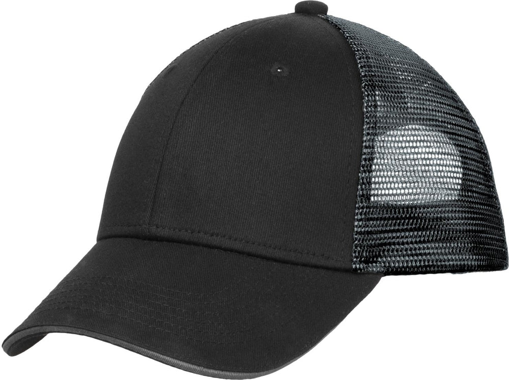 OUTLET-Port Authority Double Mesh Snapback Sandwich Cap