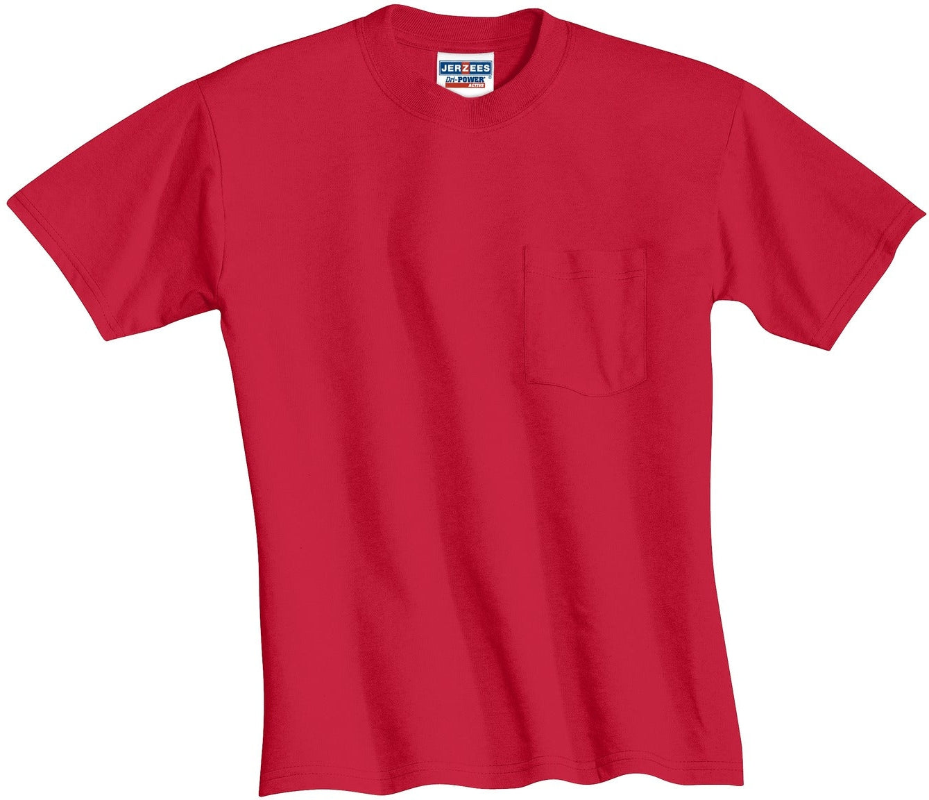 OUTLET-Jerzees Dri-PowerActive 50/50 Cotton/Poly Pocket T-Shirt