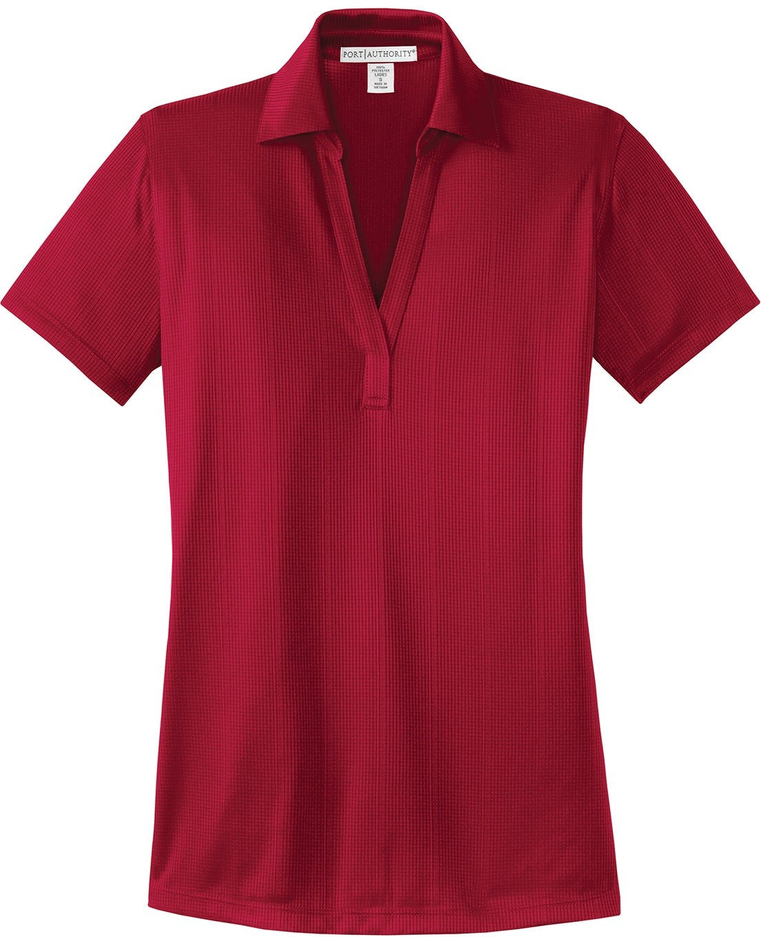 OUTLET-Port Authority Ladies Fine Jacquard Polo