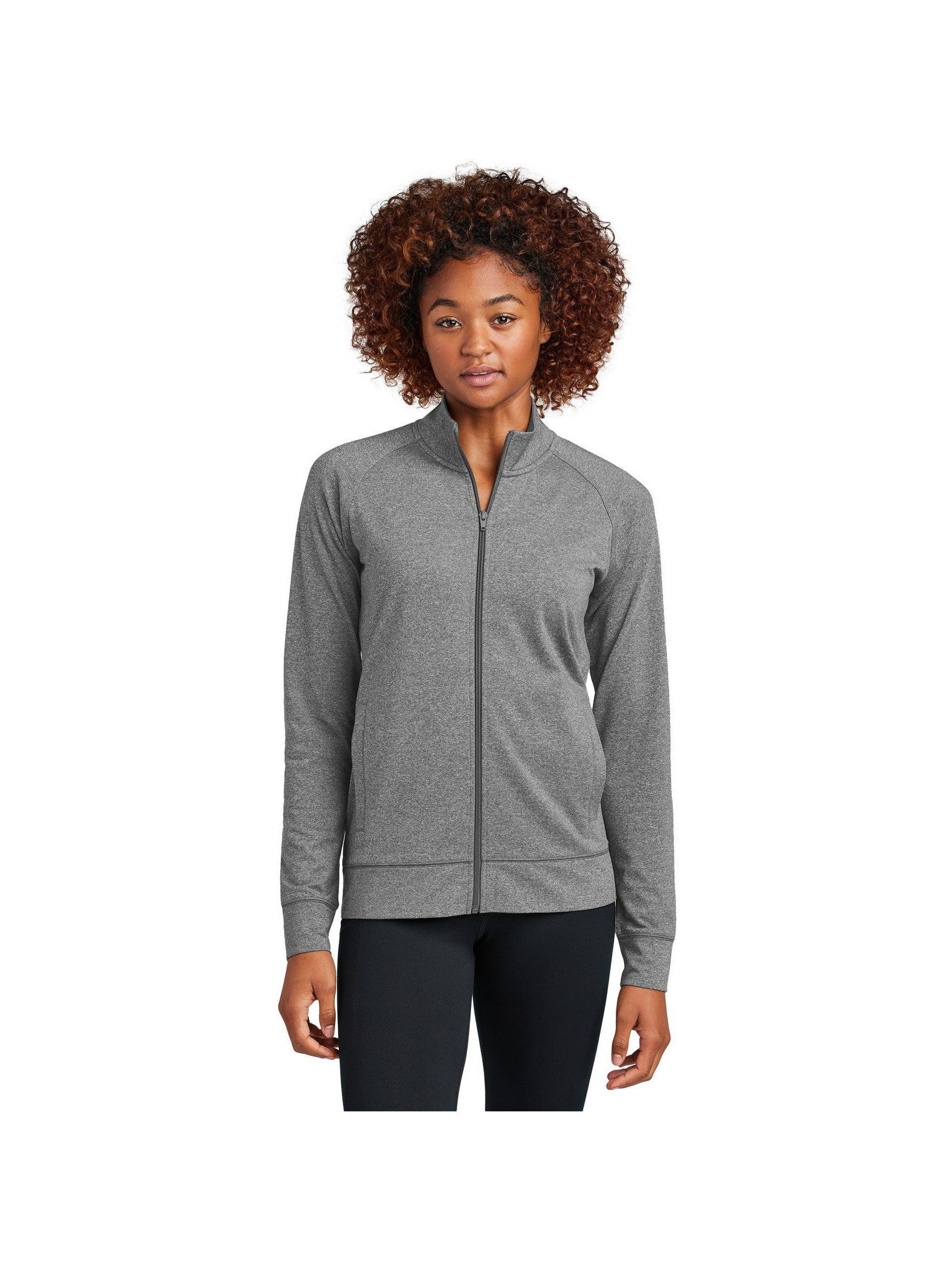 Sport-Tek Ladies Sport-Wick Stretch Full-Zip Cadet Jacket