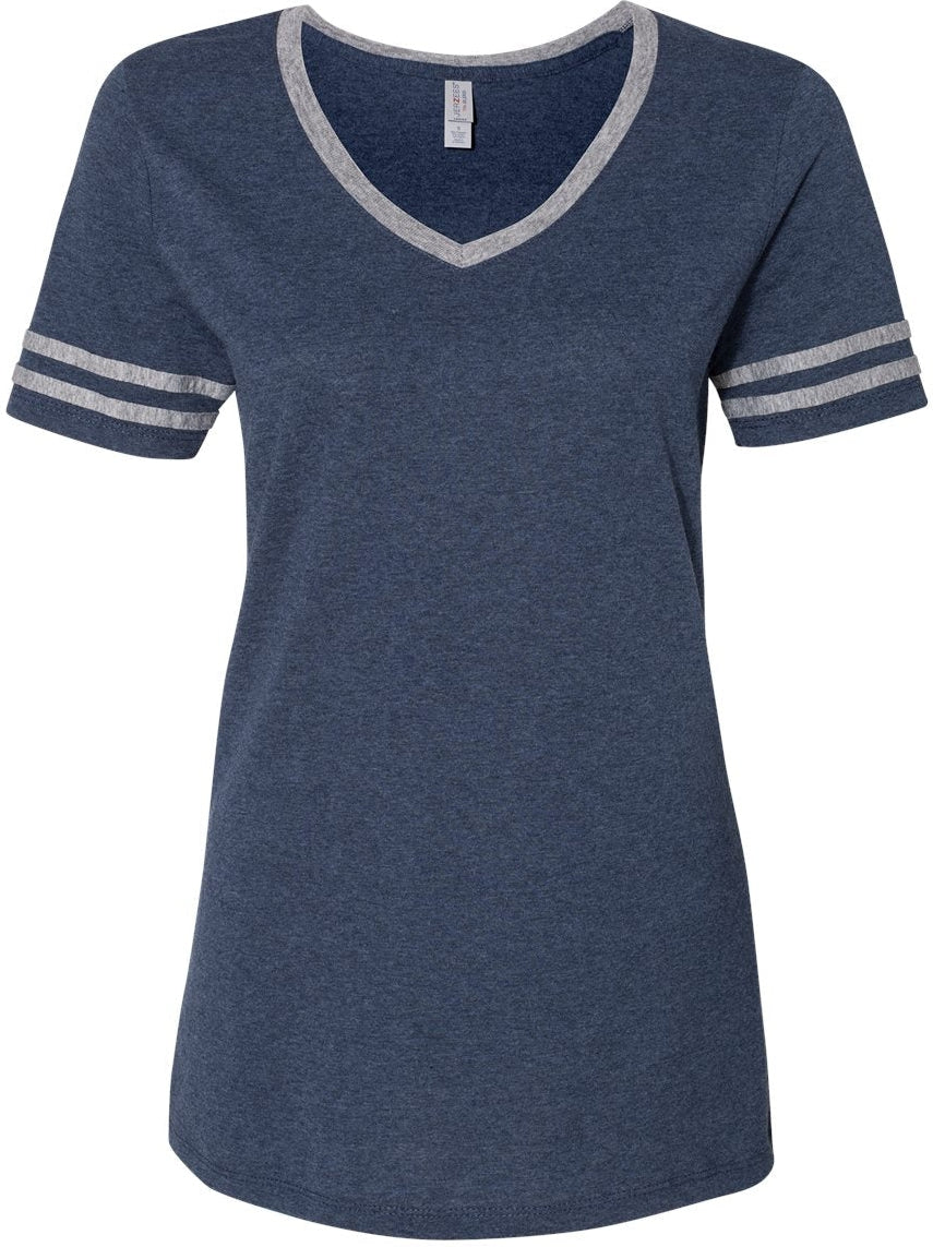 Jerzees Ladies Varsity Triblend V-Neck T-Shirt