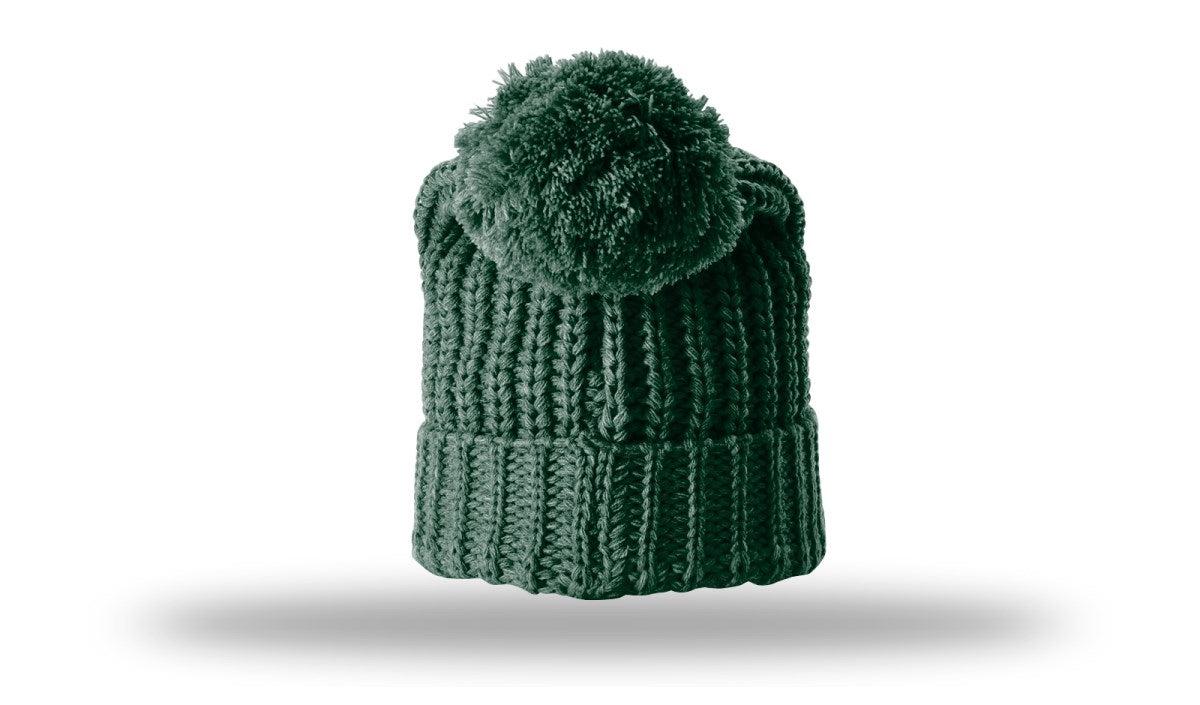 Richardson Chunk Cable Beanie W/ Cuff & Pom