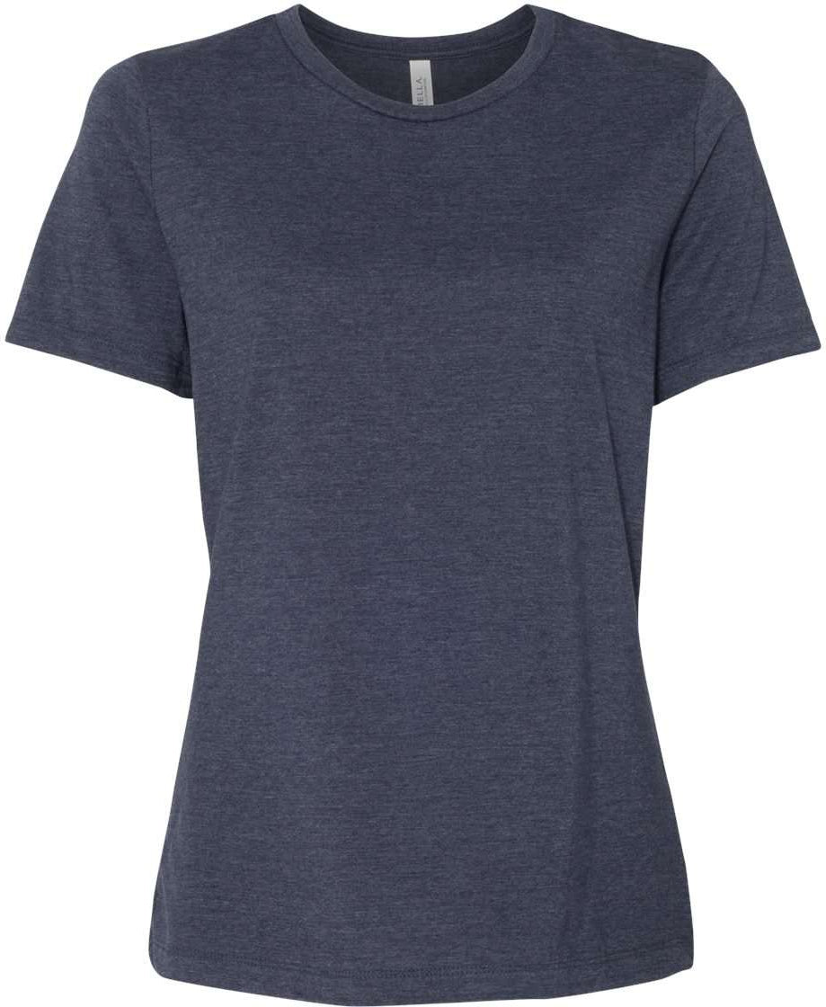 Bella+Canvas Womenâs Relaxed Fit Heather CVC Tee