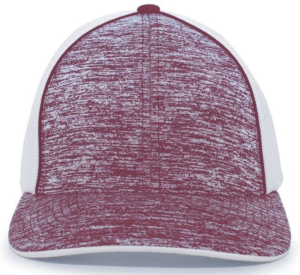 Pacific Headwear Aggressive Heather Trucker Flexfit Cap