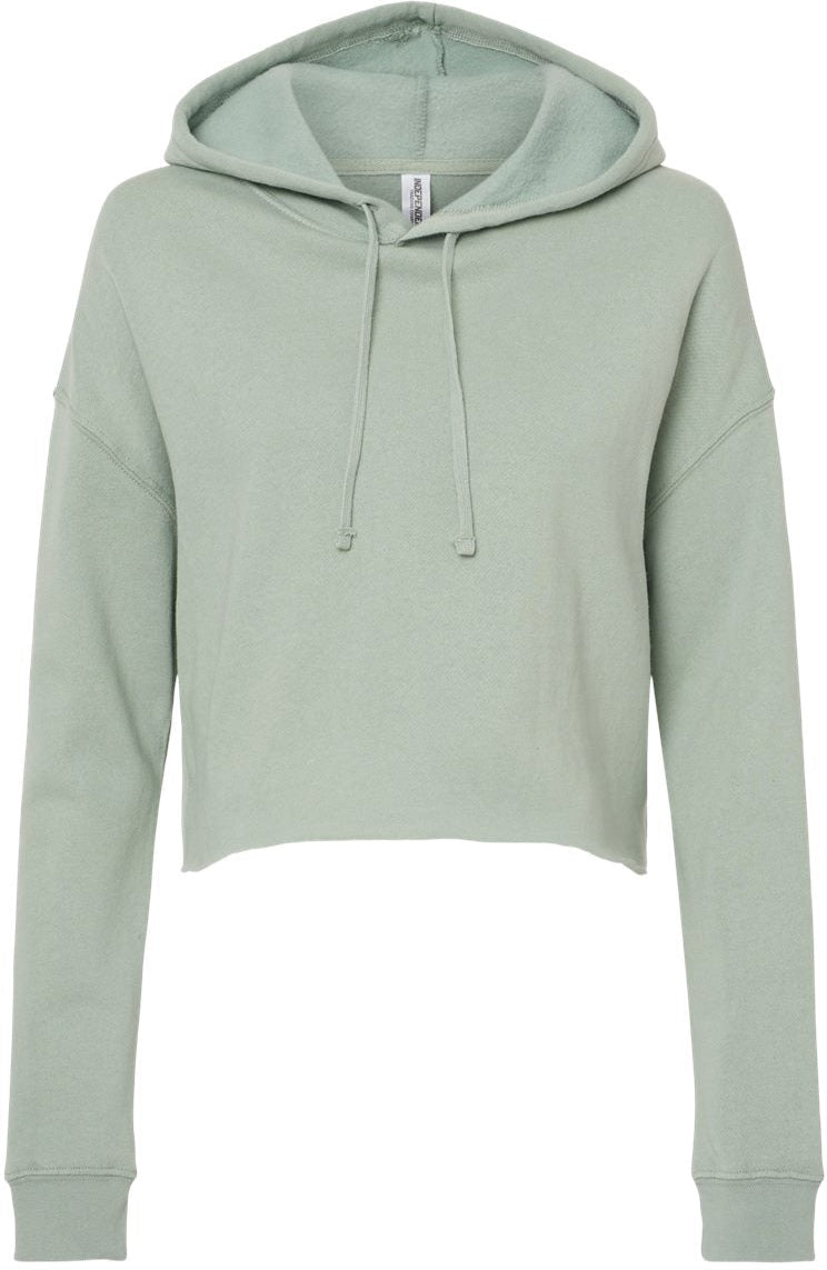 Independent Trading Co. Womenâs Lightweight Cropped Hooded Sweatshirt