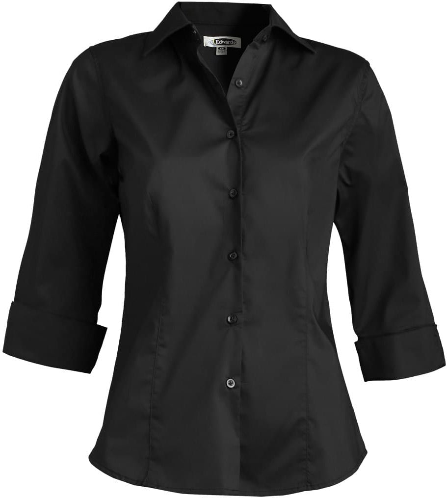 Edwards Ladies Tailored Full Placket Stretch Blouse