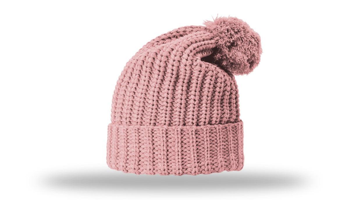 Richardson Chunk Cable Beanie W/ Cuff & Pom