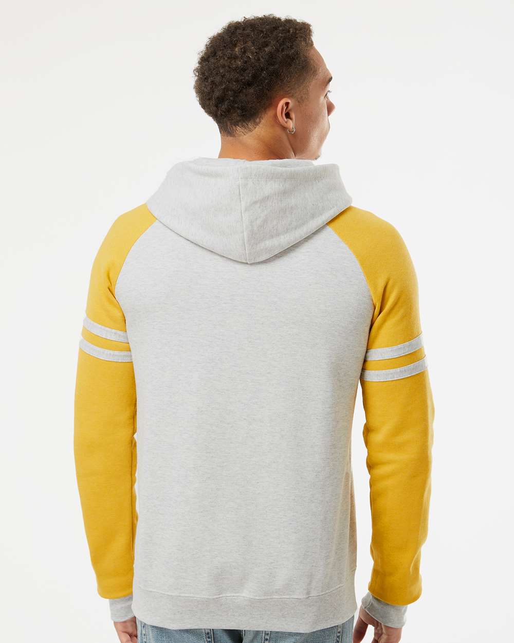 Jerzees Nublend Varsity Colorblocked Raglan Hooded Sweatshirt