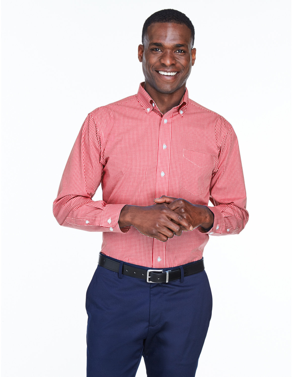 OUTLET-Devon & Jones Gingham Check Dress Shirt