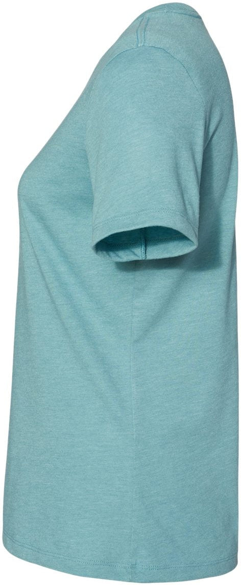 Bella+Canvas Womenâs Relaxed Fit Heather CVC Tee