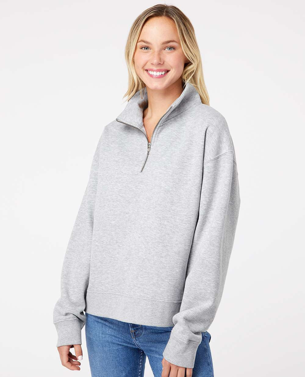 MV Sport Ladies Sueded Fleece Quarter-Zip Sweatshirt