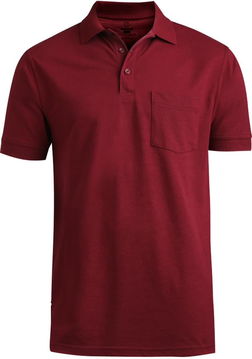 Edwards Blended Pique Short Sleeve Polo With Pocket