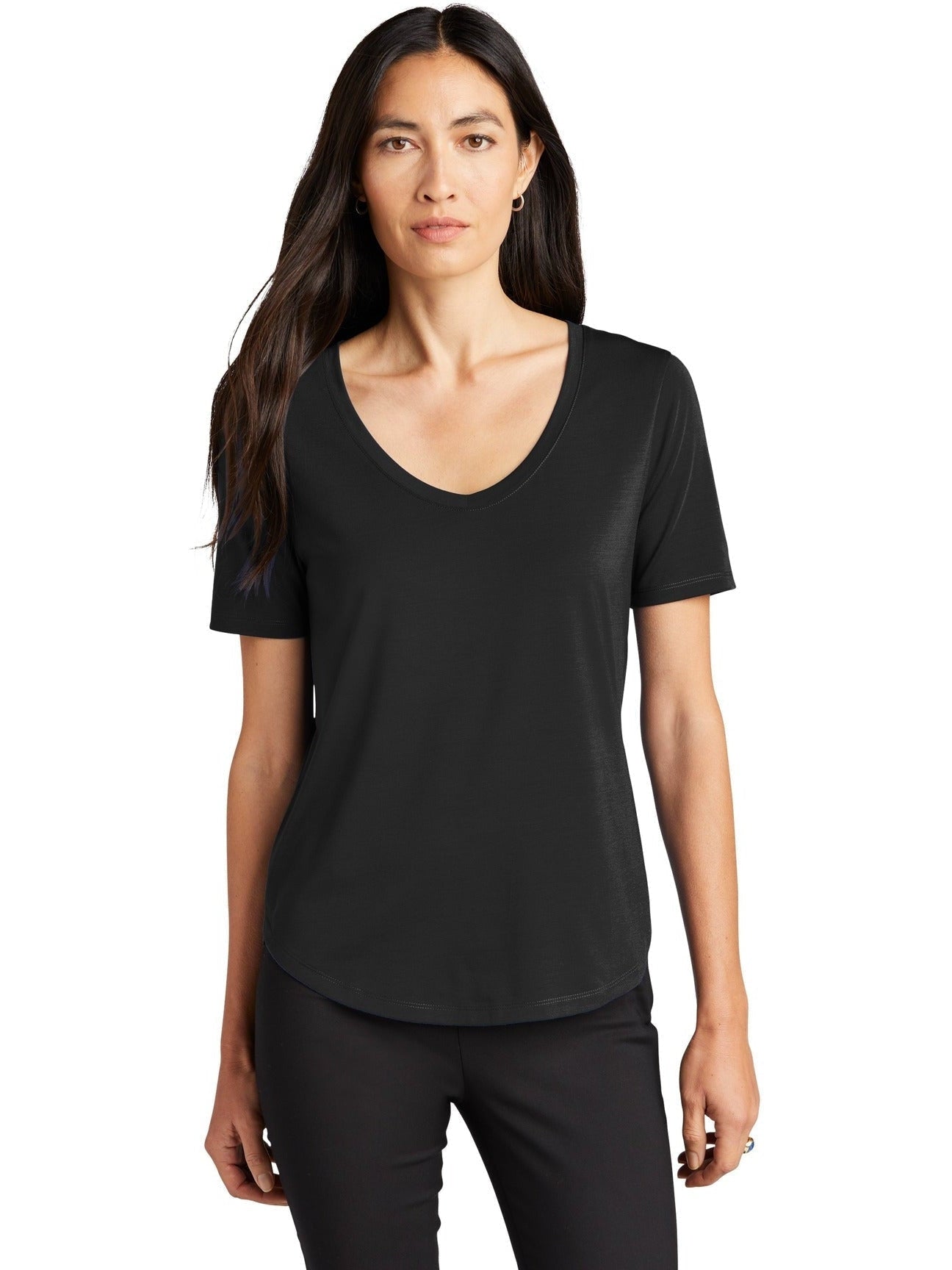 Mercer+Mettle Ladies Stretch Jersey Relaxed Scoop