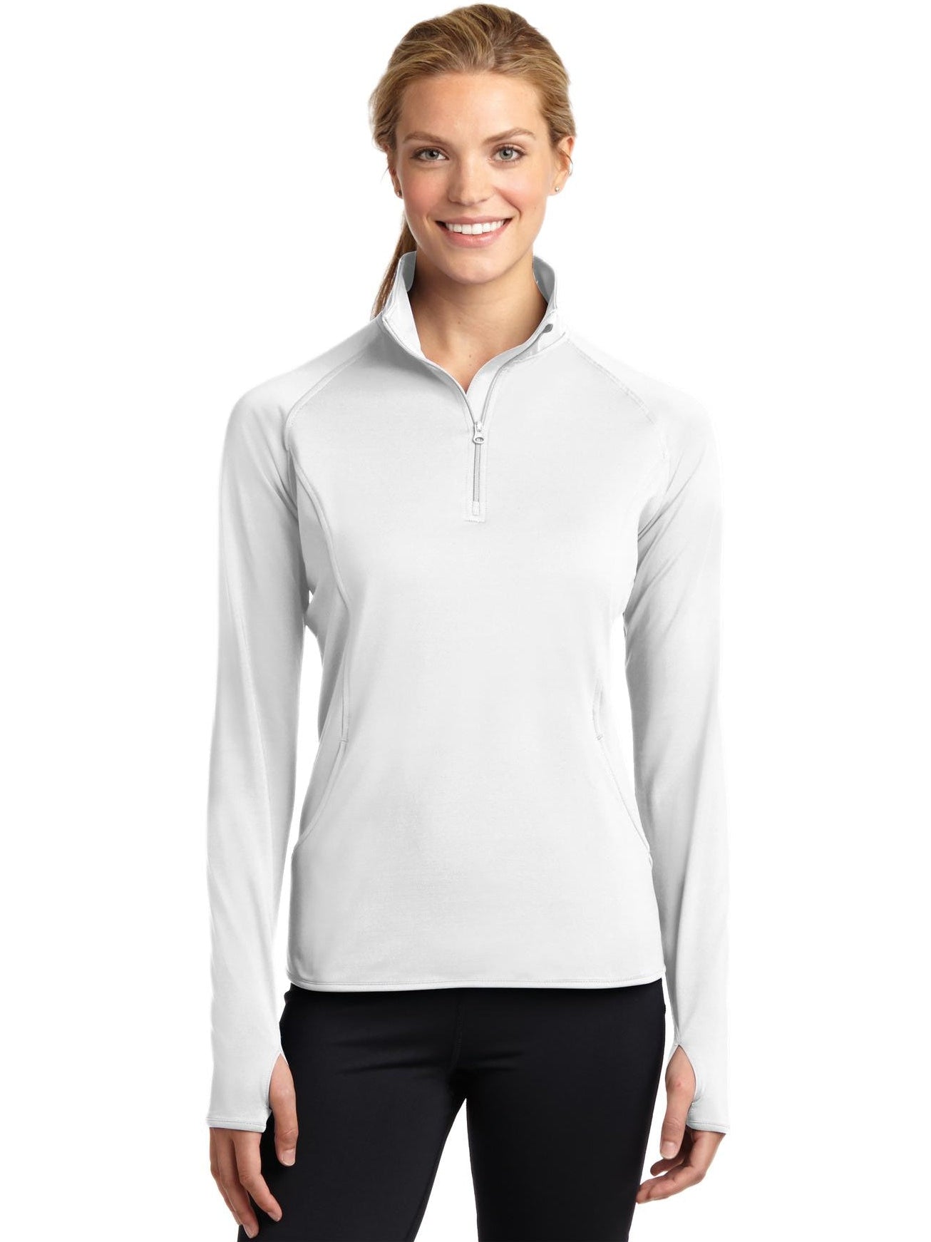 OUTLET-Sport-Tek Ladies Sport-Wick Stretch 1/2-Zip