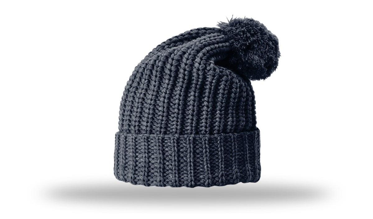 Richardson Chunk Cable Beanie W/ Cuff & Pom