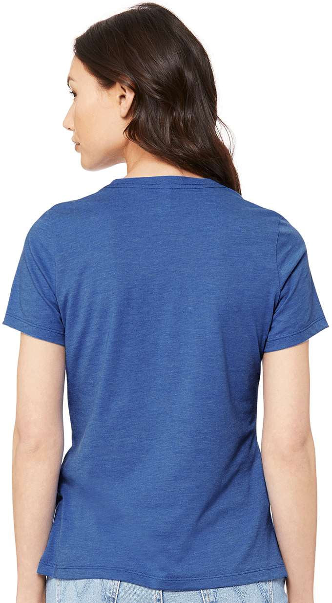 Bella+Canvas Womenâs Relaxed Fit Heather CVC Tee