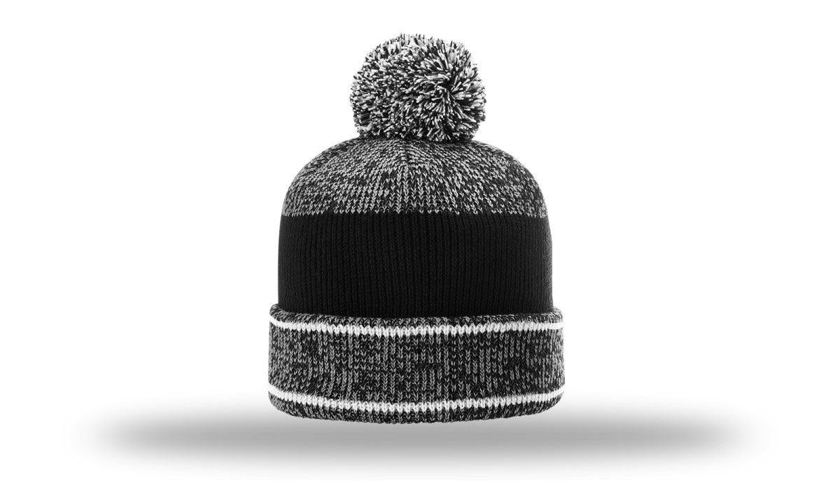 Richardson Heather Beanie W/ Cuff & Pom