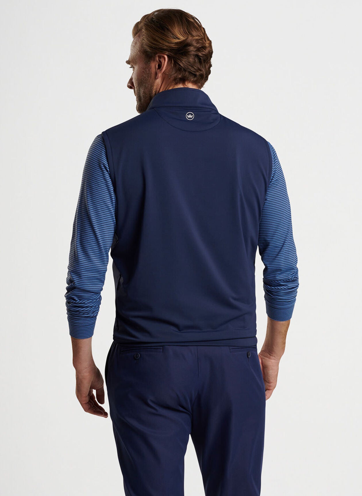 Peter Millar Galway Stretch Loop Terry Quarter-Zip Vest