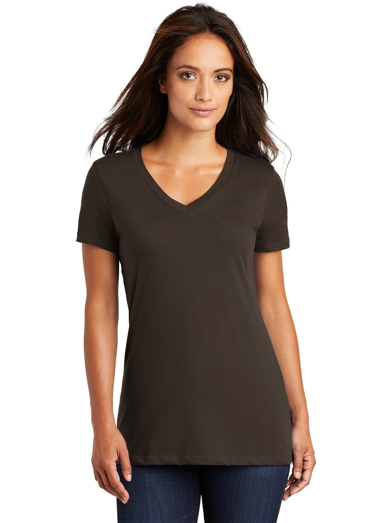 OUTLET-District Ladies Perfect Weight V-Neck Tee