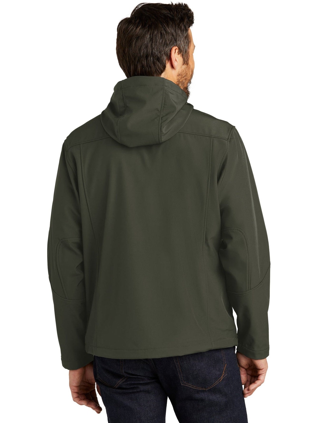 OUTLET-Port Authority Textured Hooded Soft Shell Jacket