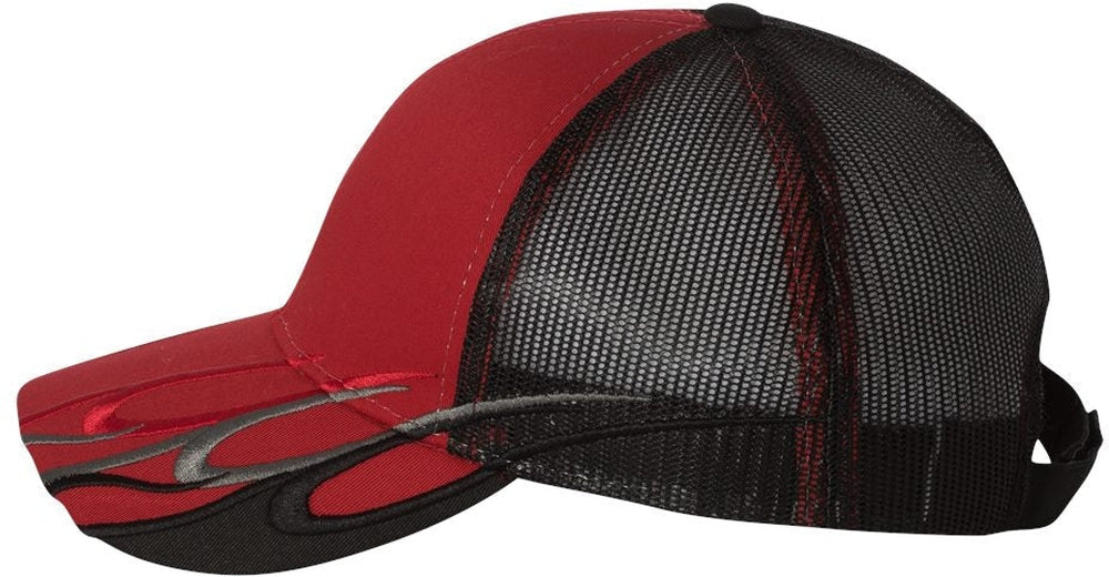 Outdoor Cap Flame Mesh-Back Cap