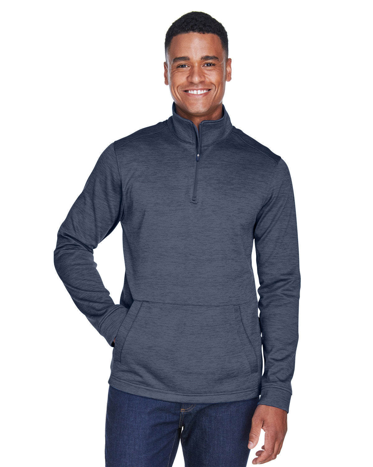 OUTLET-Devon & Jones Newbury MÃ©lange Fleece Quarter-Zip