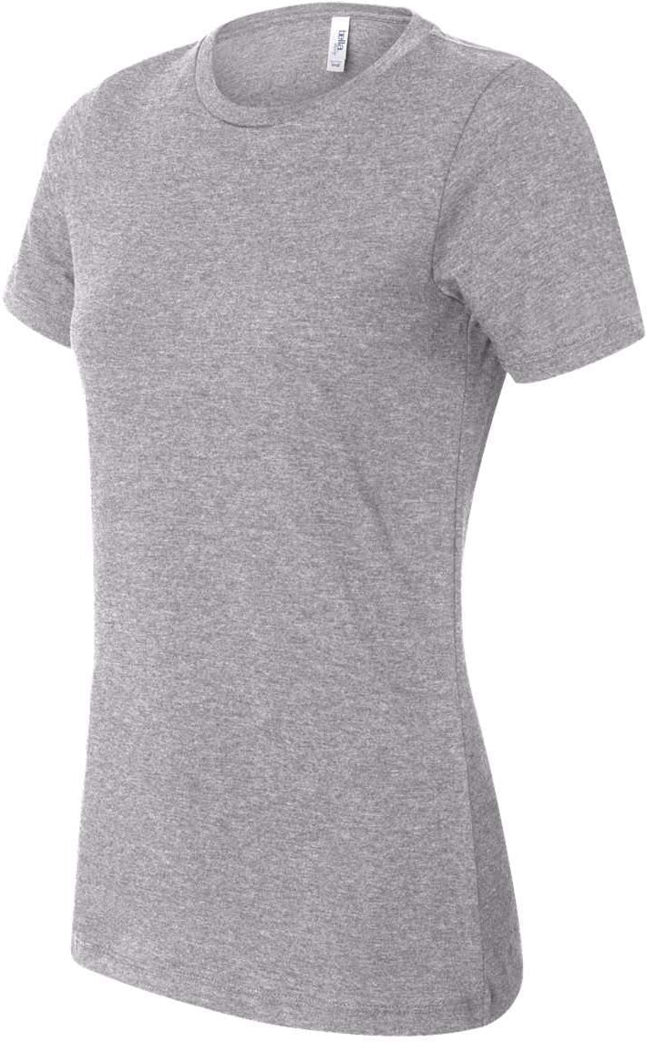 Bella+Canvas Womenâs Relaxed Fit Heather CVC Tee