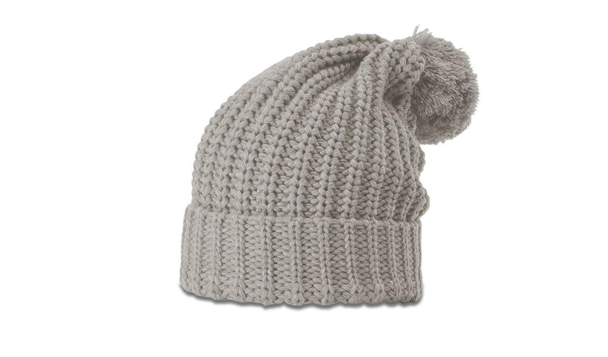 Richardson Chunk Cable Beanie W/ Cuff & Pom