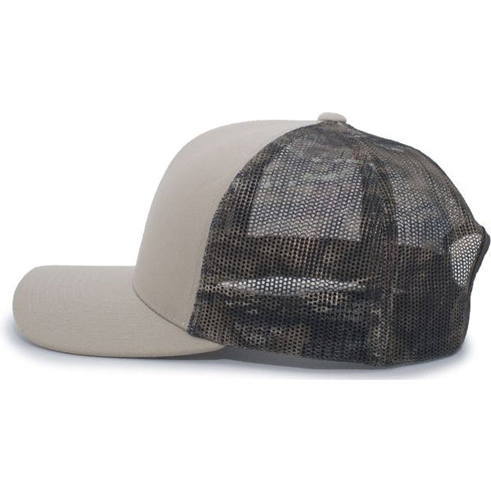 Pacific Headwear Camo Snapback Trucker Cap