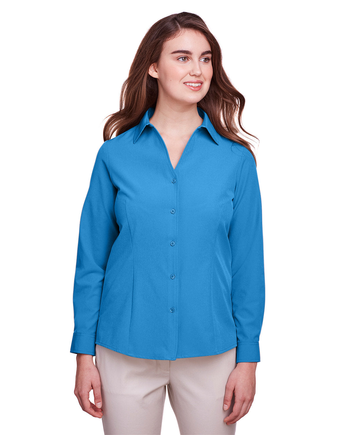 OUTLET-UltraClub Ladies Bradley Performance Woven Shirt