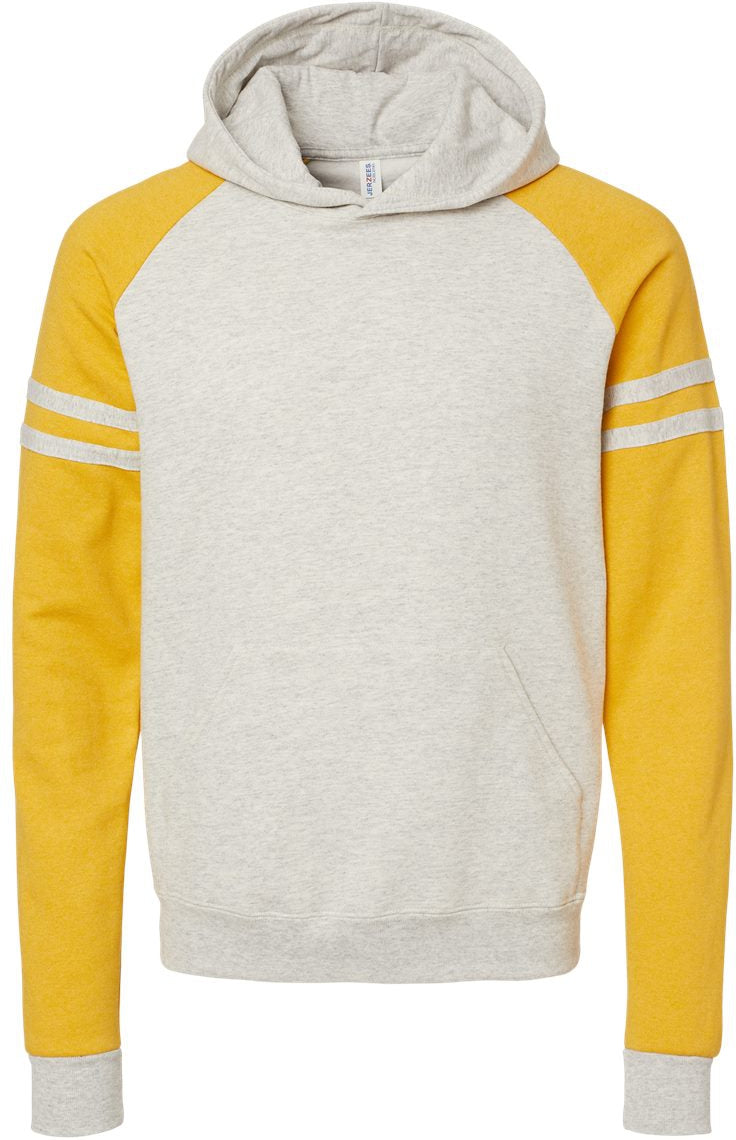 Jerzees Nublend Varsity Colorblocked Raglan Hooded Sweatshirt