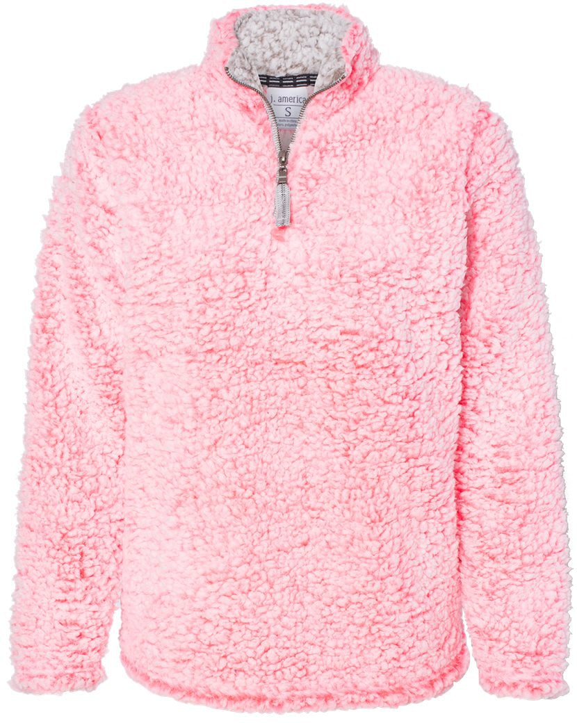 J. America Womenâs Epic Sherpa Quarter-Zip Pullover