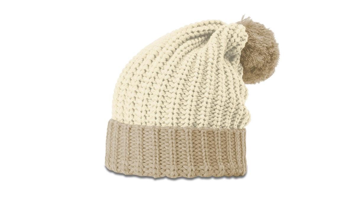 Richardson Chunk Cable Beanie W/ Cuff & Pom