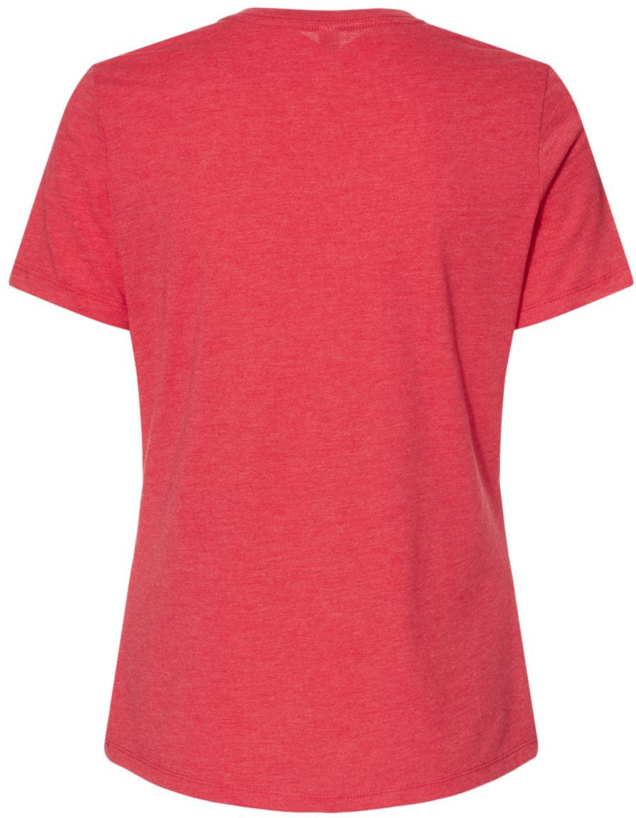 Bella+Canvas Womenâs Relaxed Fit Heather CVC Tee