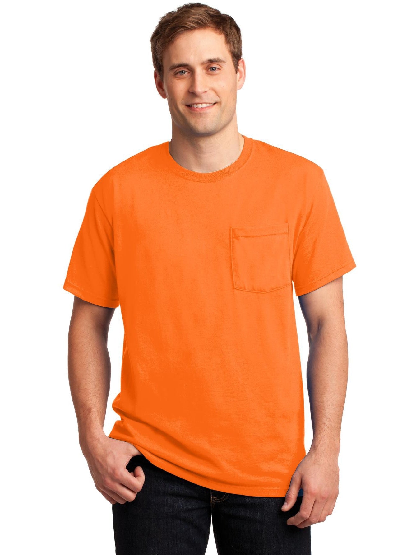 OUTLET-Jerzees Dri-PowerActive 50/50 Cotton/Poly Pocket T-Shirt