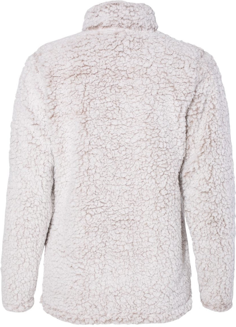 J. America Womenâs Epic Sherpa Quarter-Zip Pullover
