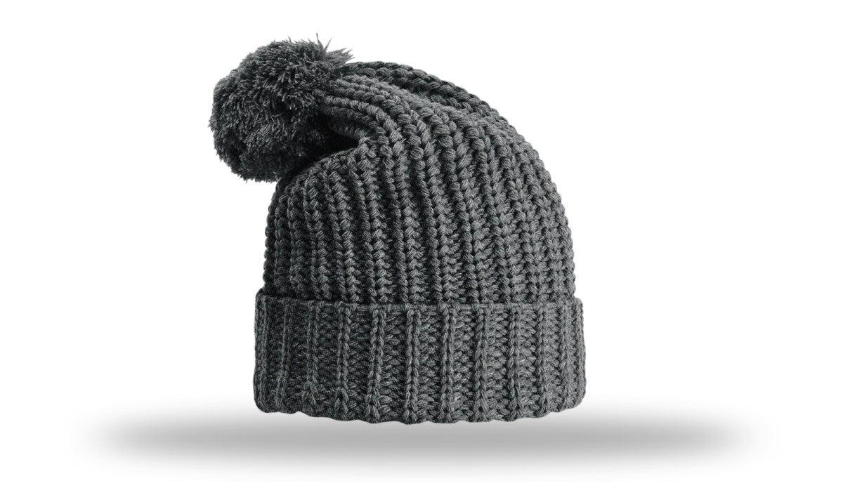 Richardson Chunk Cable Beanie W/ Cuff & Pom