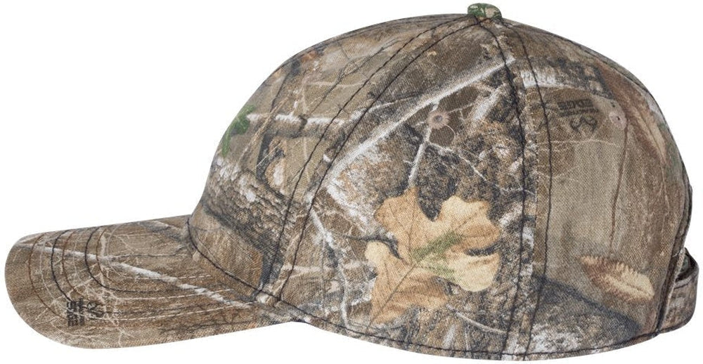 Outdoor Cap Camo Cap with American Flag Undervisor