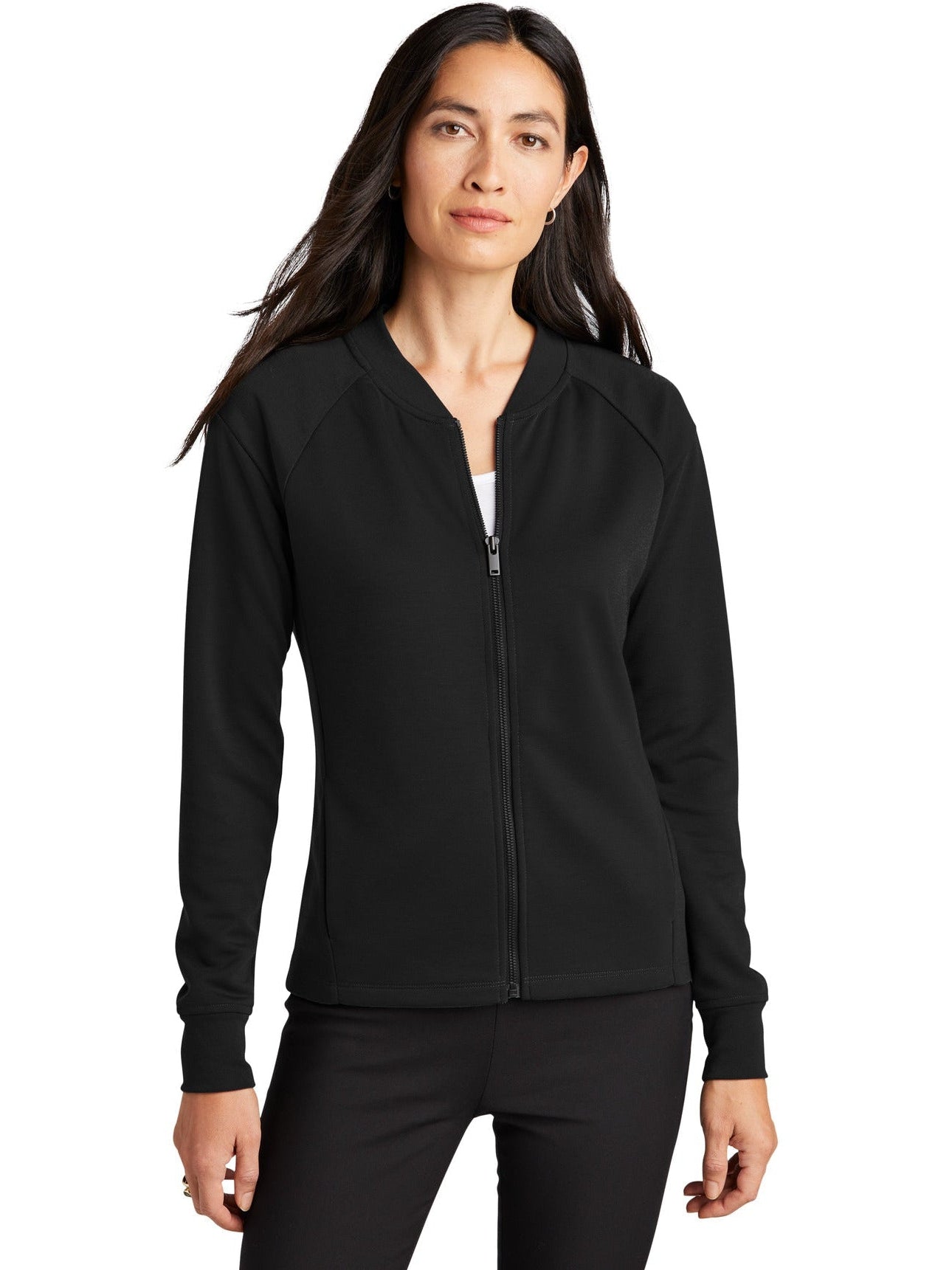 OUTLET-Mercer+Mettle Ladies Double-Knit Bomber