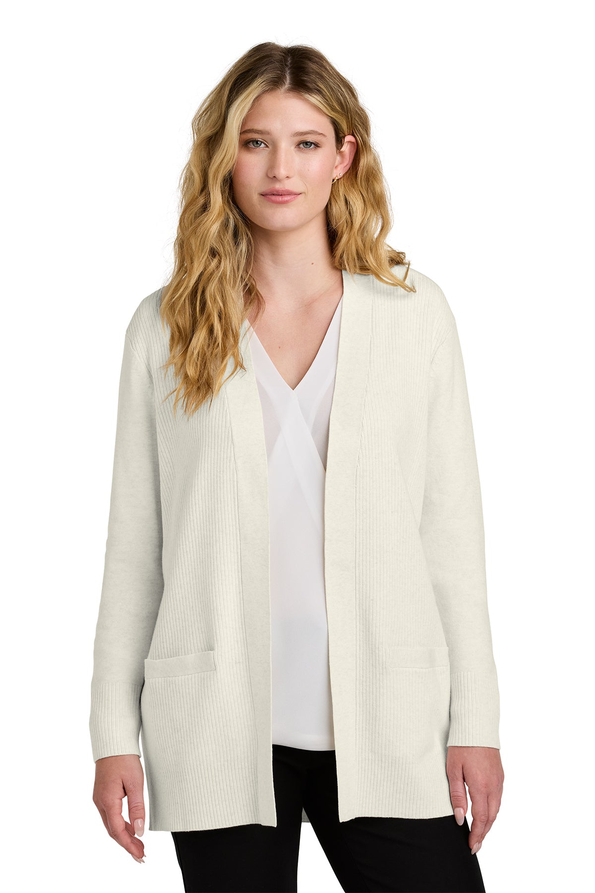 Port Authority Ladies Easy Care Open-Front Cardigan Sweater