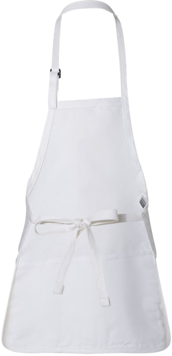 Q-Tees Full-Length Apron with Pouch Pocket