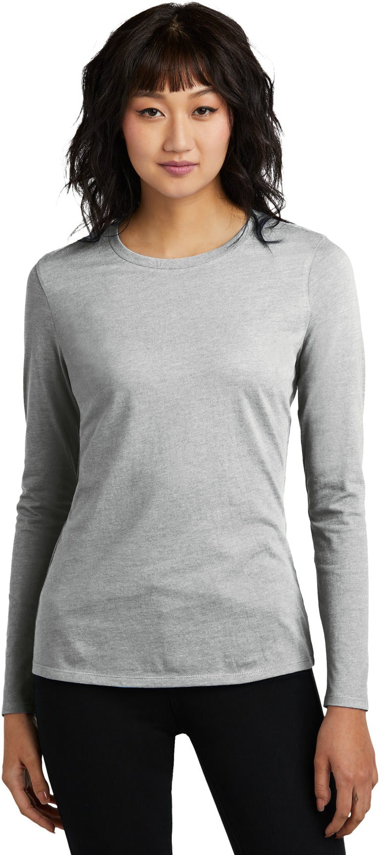 District Ladies Perfect Blend CVC Long Sleeve Tee