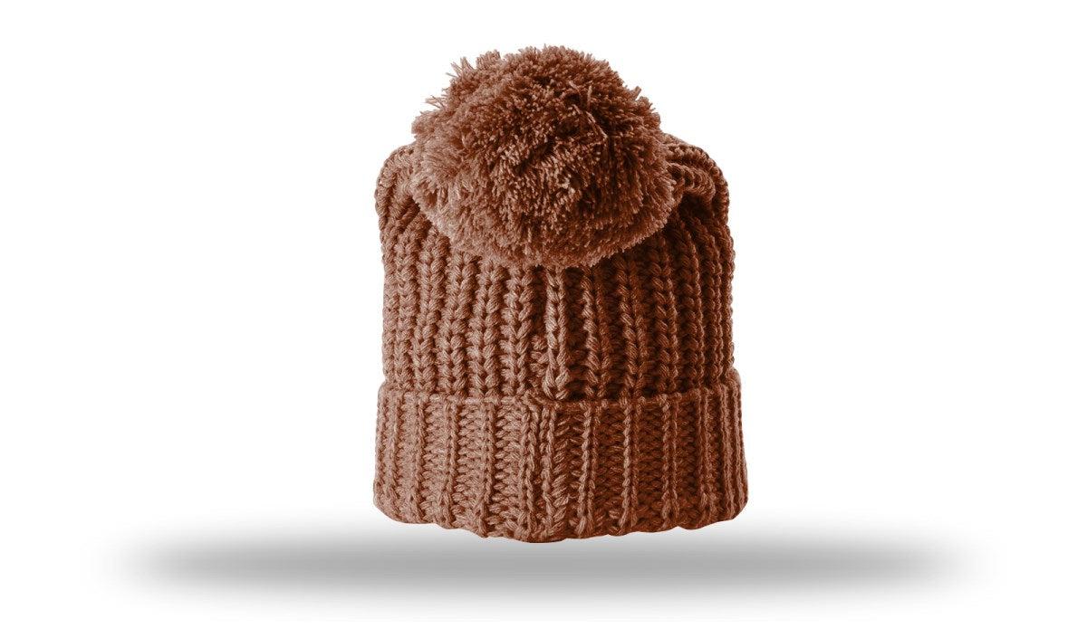 Richardson Chunk Cable Beanie W/ Cuff & Pom
