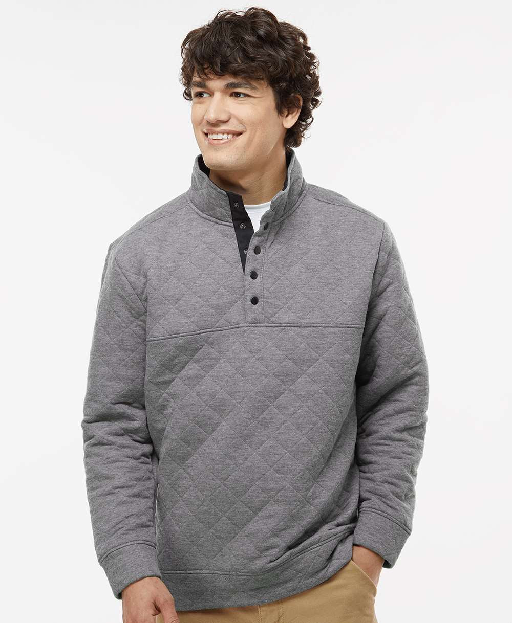 OUTLET-J America Quilted Snap Pullover