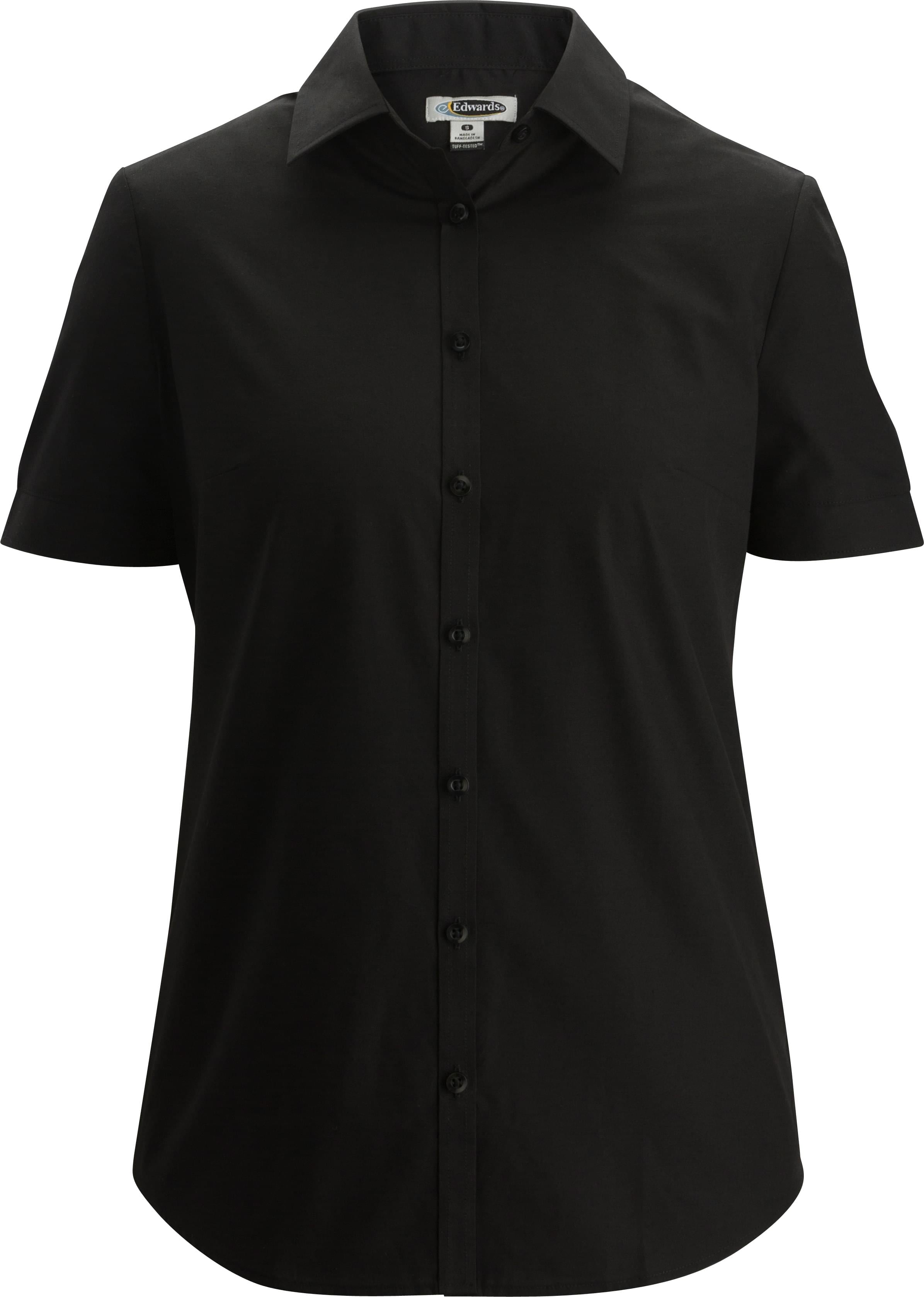 Edwards Ladies Essential Broadcloth Shirt Short Sleeve