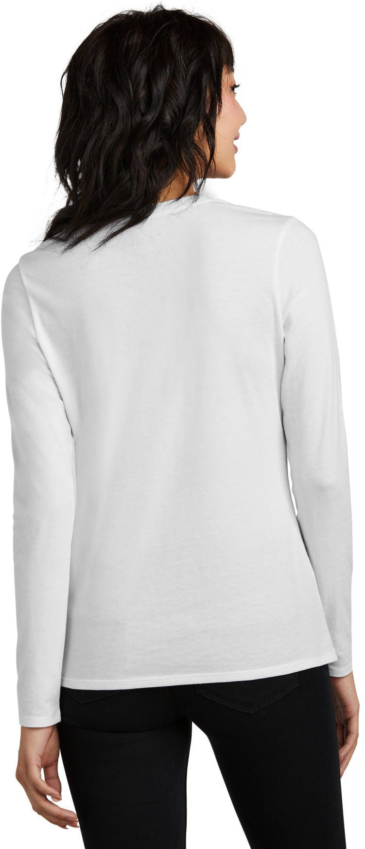 District Ladies Perfect Blend CVC Long Sleeve Tee