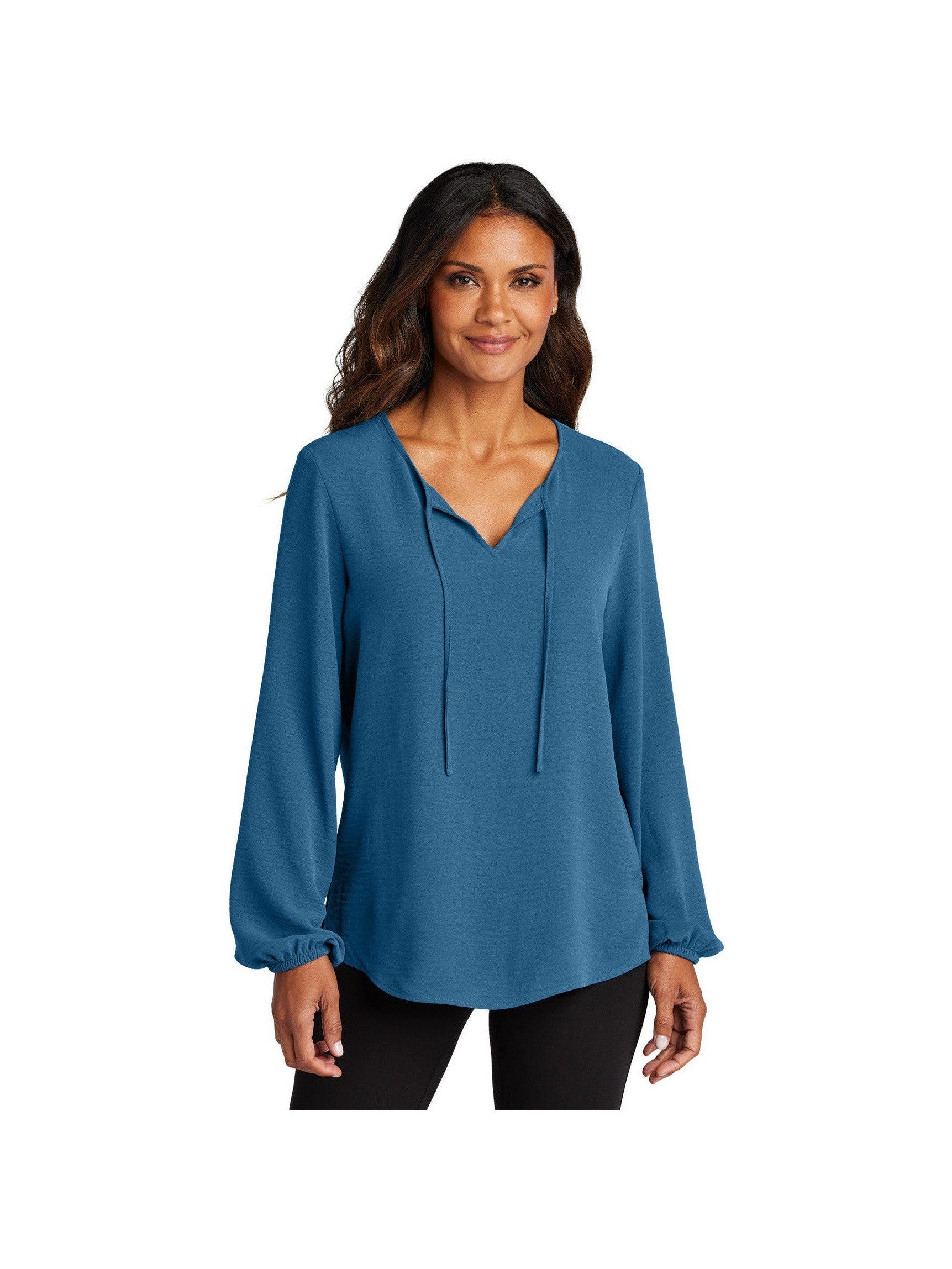 Port Authority Ladies Textured Crepe Blouse