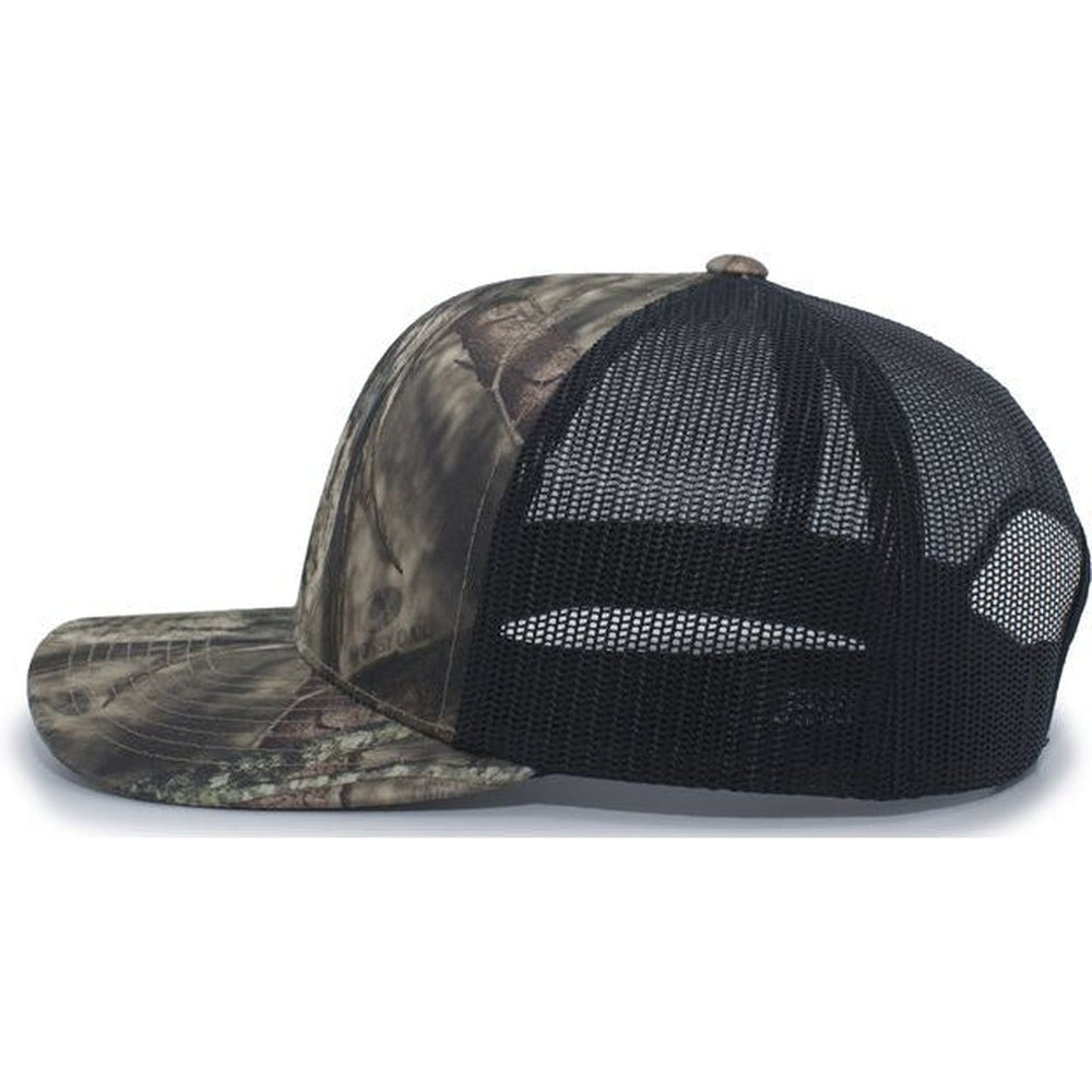 Pacific Headwear Camo Snapback Trucker Cap