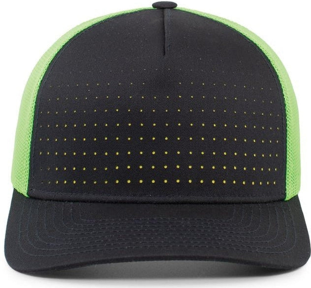 Pacific Headwear Perforated 5-Panel Trucker Snapback Cap